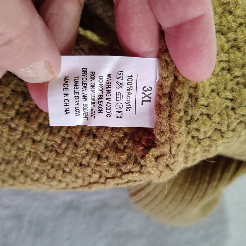 Fisherman Style Dog Sweater 3XL Tan Cape Cod Fall Spring Walks Stylish Big‎